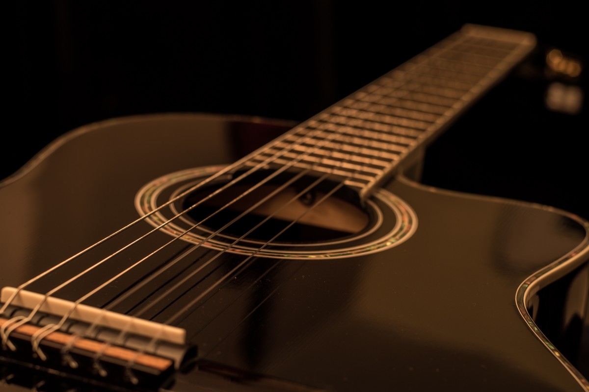 Black  Acoustic Guitar