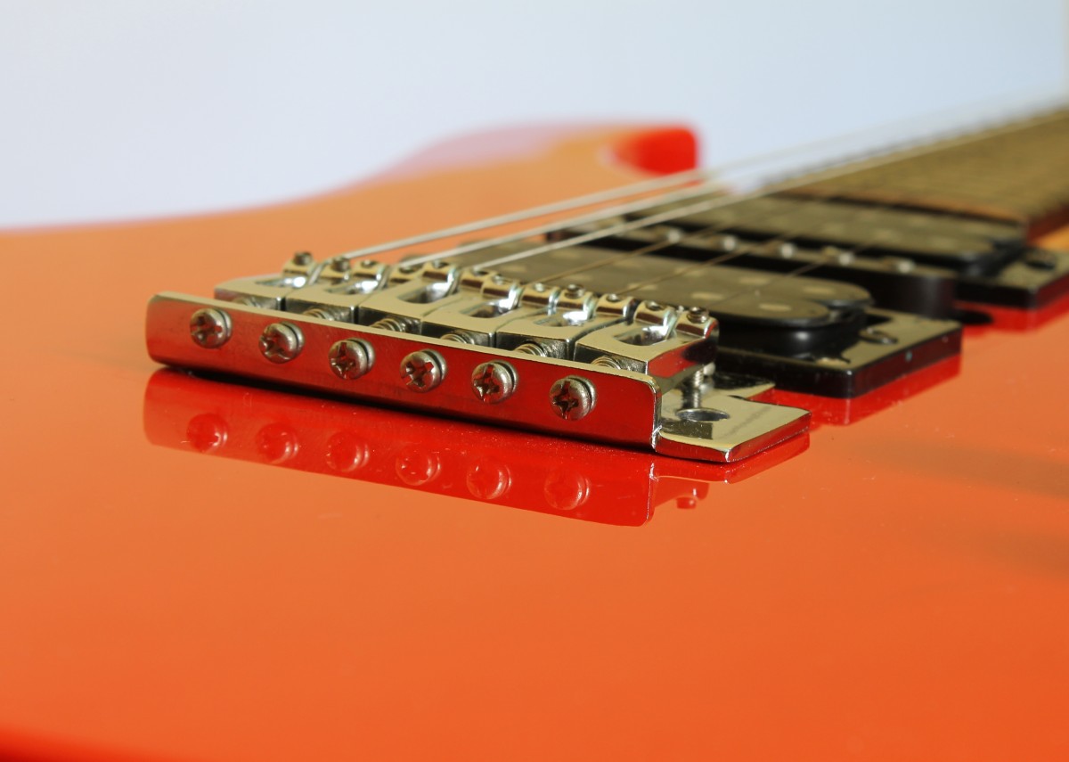 Orange Electric Guitar
